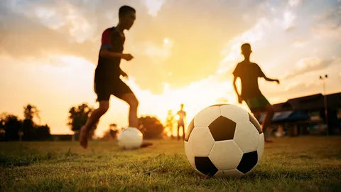 youth playing soccer
