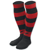Joma Zebra II Soccer Socks (4 pack) - Red / Black