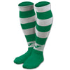 Joma Zebra II Soccer Socks (4 pack) - Green / White