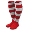 Joma Zebra II Soccer Socks (4 pack) - Red / White