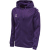 Hummel Core XK Full Zip Hoodie - Purple / White