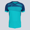 Joma Supernova II Jersey - Fluorescent Turquoise / Navy