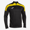 Joma Champion VIII QTR Zip Jacket - Black / Yellow