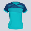 Joma Women's Supernova II Jersey - Fluorescent Turquoise / Navy