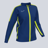 Nike Women's Academy 23 Track Jacket - Navy / Volt