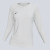 NIKE Women's Dri-Fit LS Tiempo Premier II Jersey - White / White
