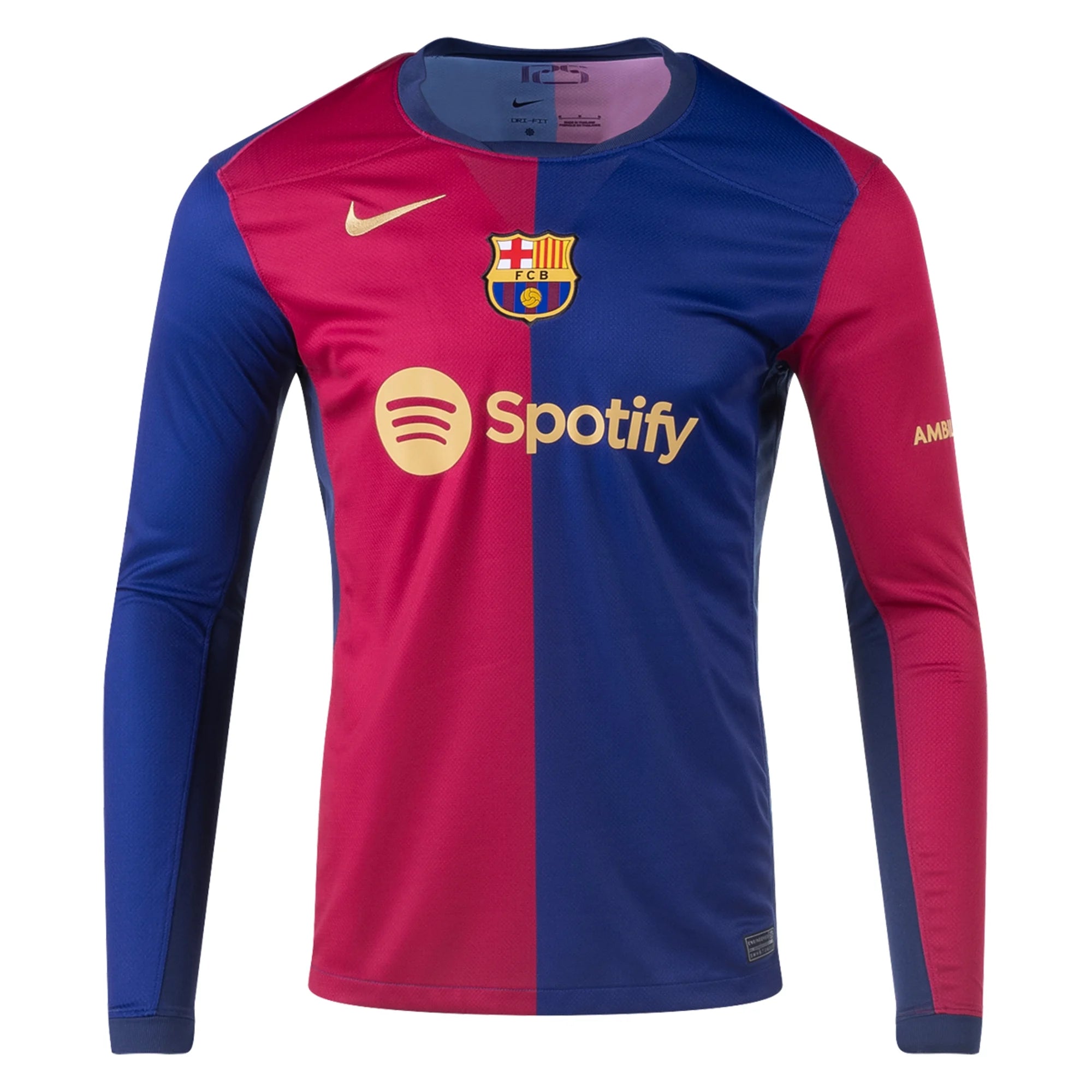 Nike Barcelona Long Sleeve Home Jersey 24 25