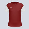 NIKE Dri-Fit Women's Tiempo Premier II Jersey - Maroon / White