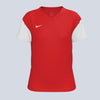 NIKE Dri-Fit Women's Tiempo Premier II Jersey - Red / White