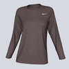Nike Ladies Dri-Fit Legend LS Tee - Carbon Heather