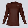 Nike Ladies Dri-Fit Legend LS Tee - Dark Cinder