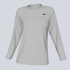 Nike Ladies Dri-Fit Legend LS Tee - White