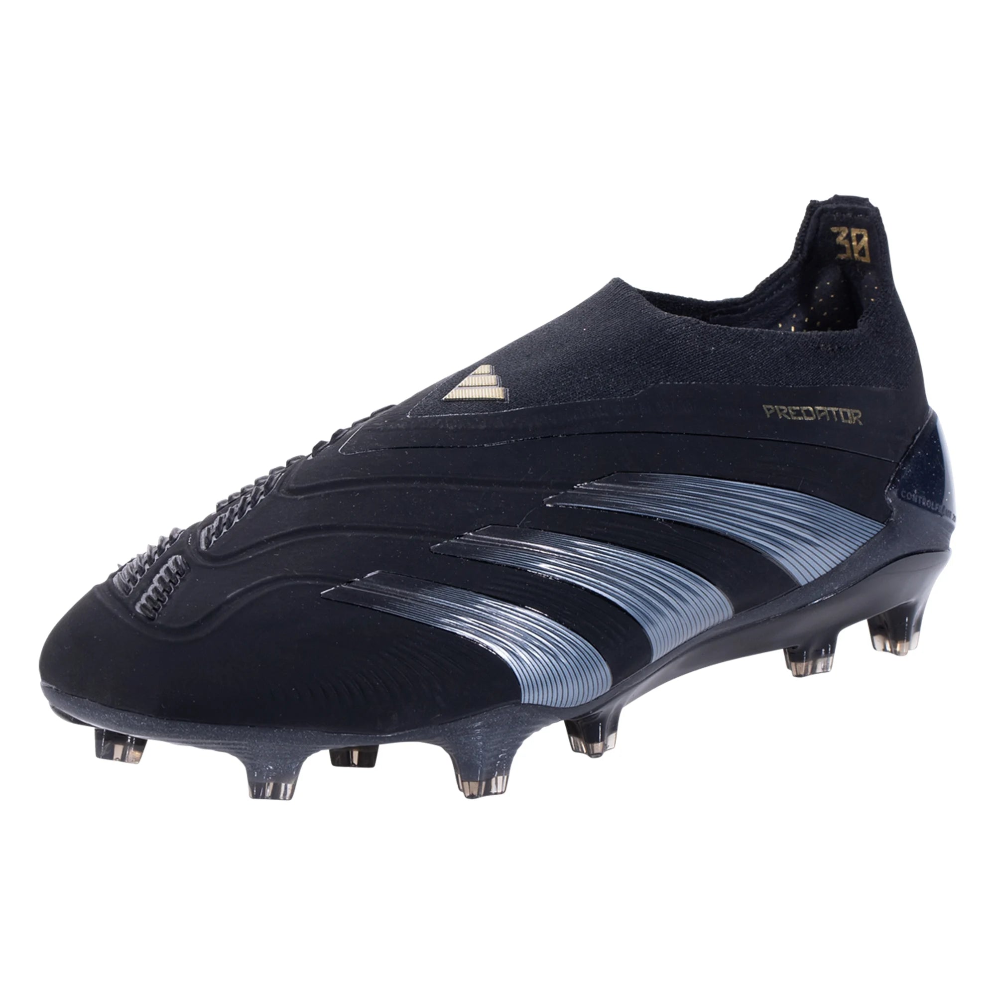 Adidas predator black laceless online