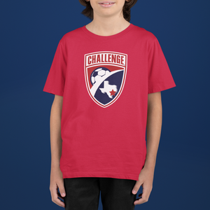 Youth Red Challenge "Shield" Tee