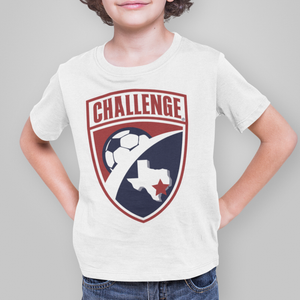 Youth White Challenge "Shield" Tee