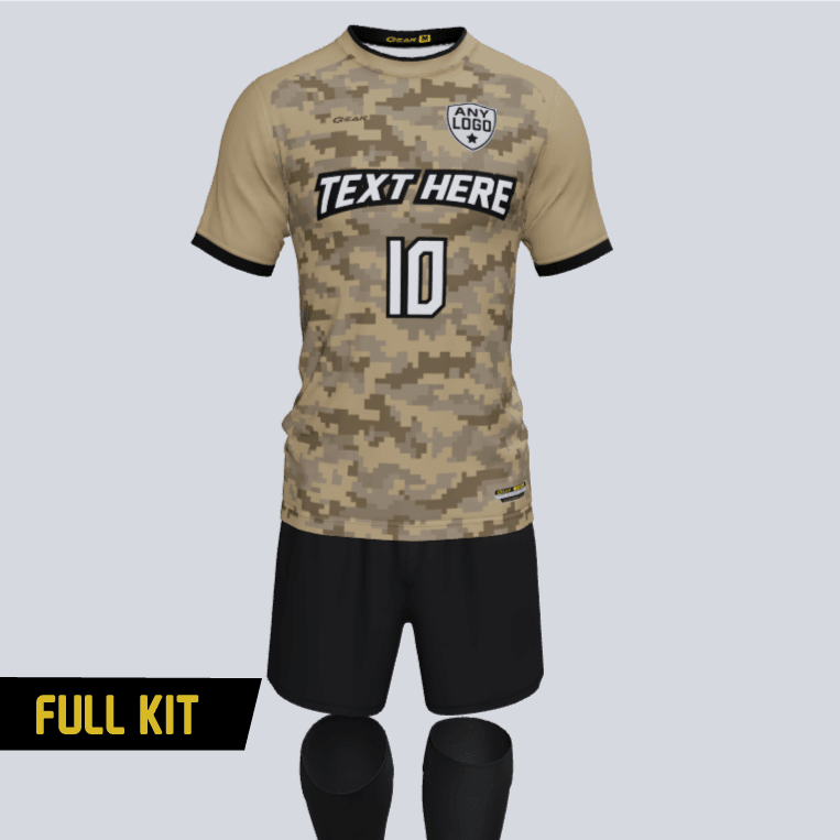Gear camo Custom Soccer Uniform Kit
