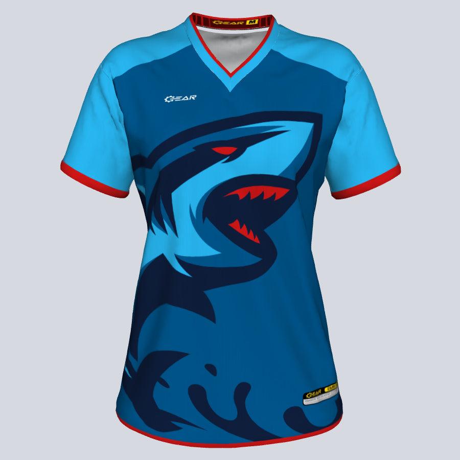 Gear Ladies V Shark Custom Jersey