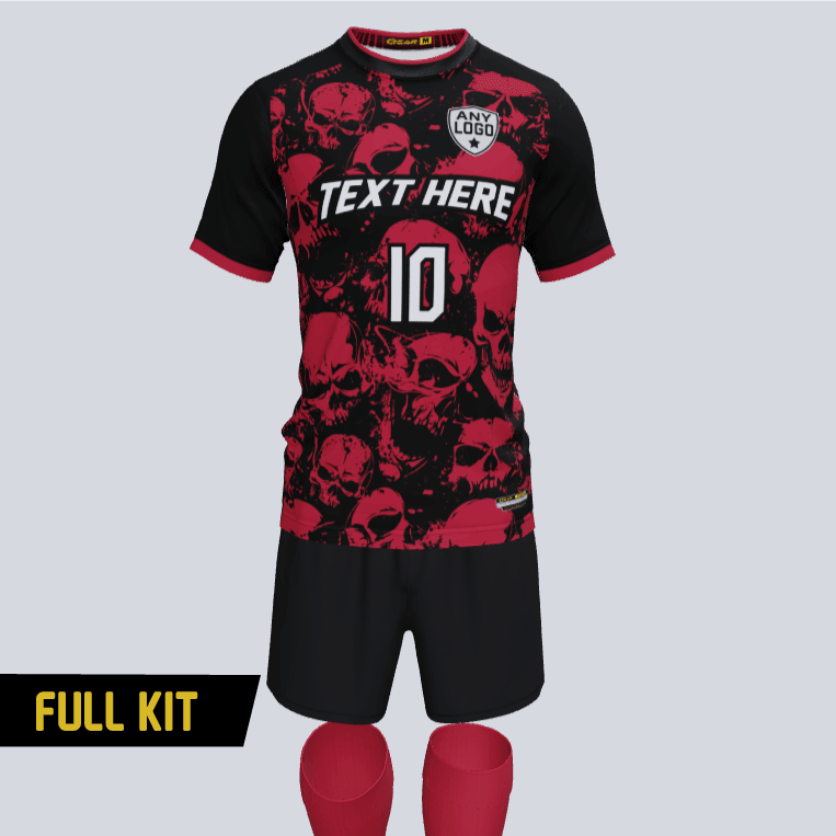 Gear Skull Crazy Custom Soccer Uniform Kit