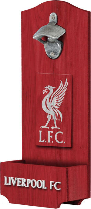 Liverpool FC Wooden Bottle Opener Sign (With Cap Catcher)