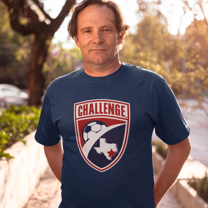 Men's Navy Challenge "Shield" Tee