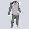 Hummel Unisex Lead 2 Half Zip Tracksuit - White / Grey