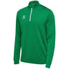 Hummel Authentic PL Half Zip Jacket - Green / Dark Green