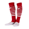 Joma Premier II Footless Soccer Socks (4 pack) - Red / White