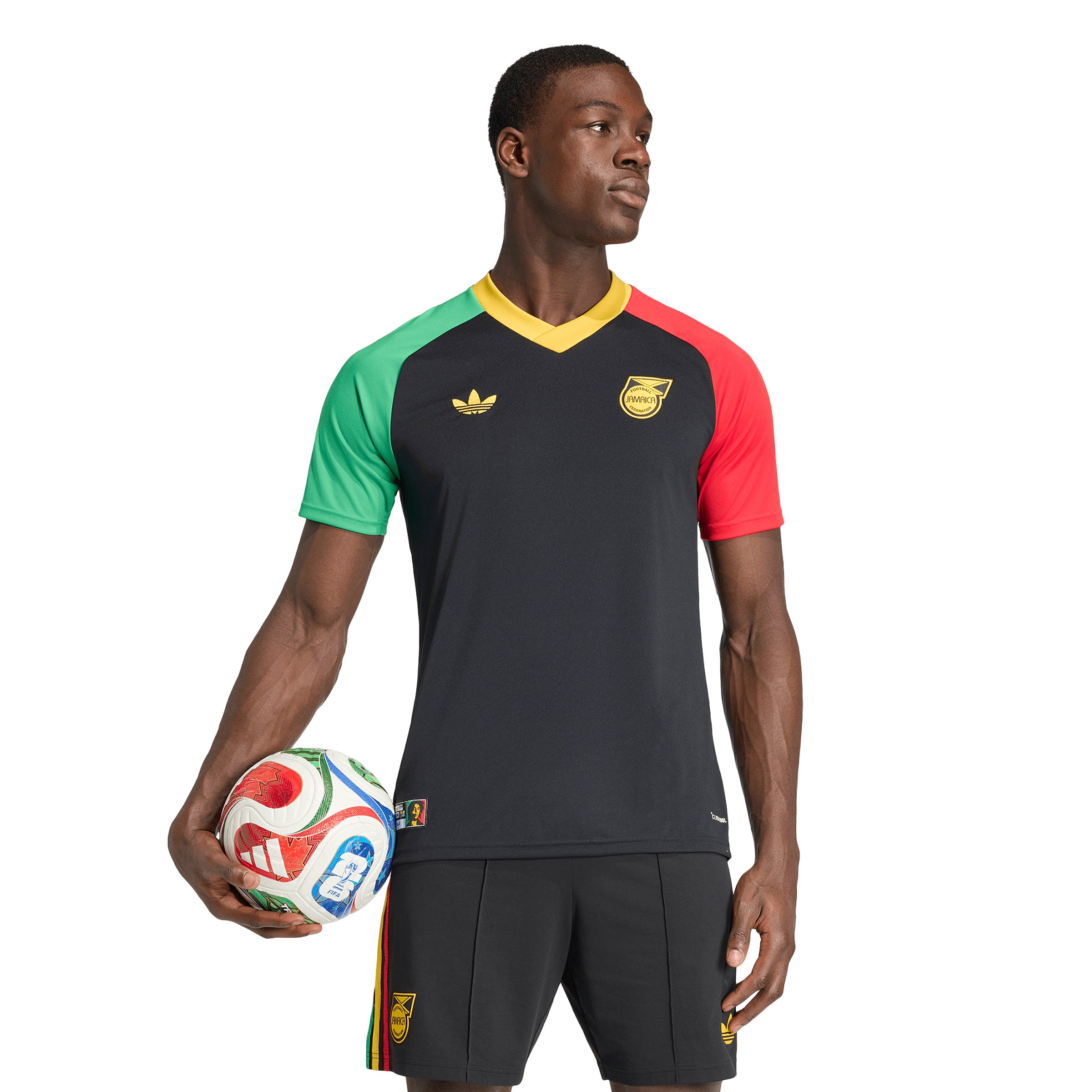 JAH JAH JAMAFRICA サッカーシャツ Adidas Jamaica Away PreMatch Jersey 2026
