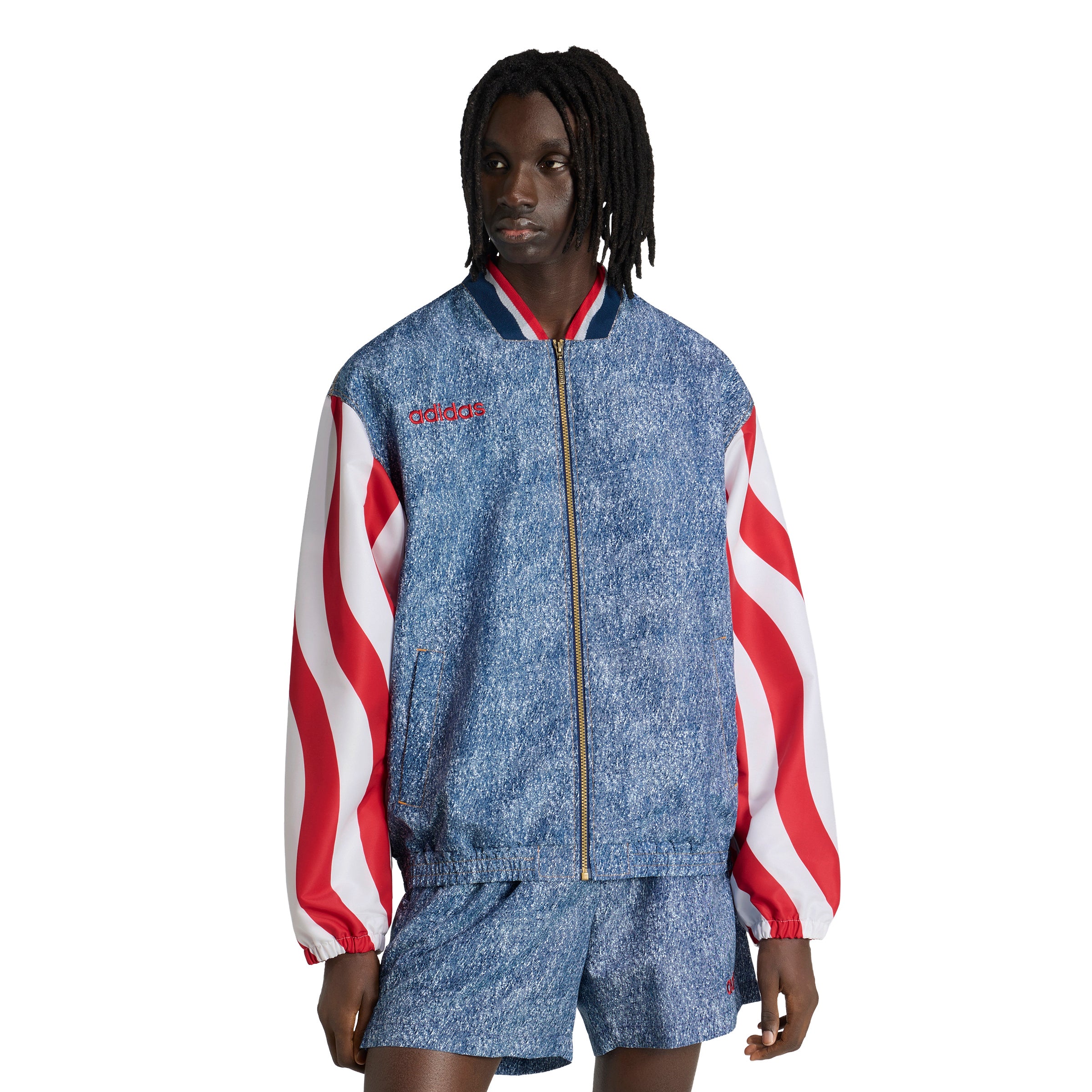 Adidas USA 94 Denim Graphic Track Top