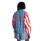 Adidas USA 94 Denim Graphic Track Top