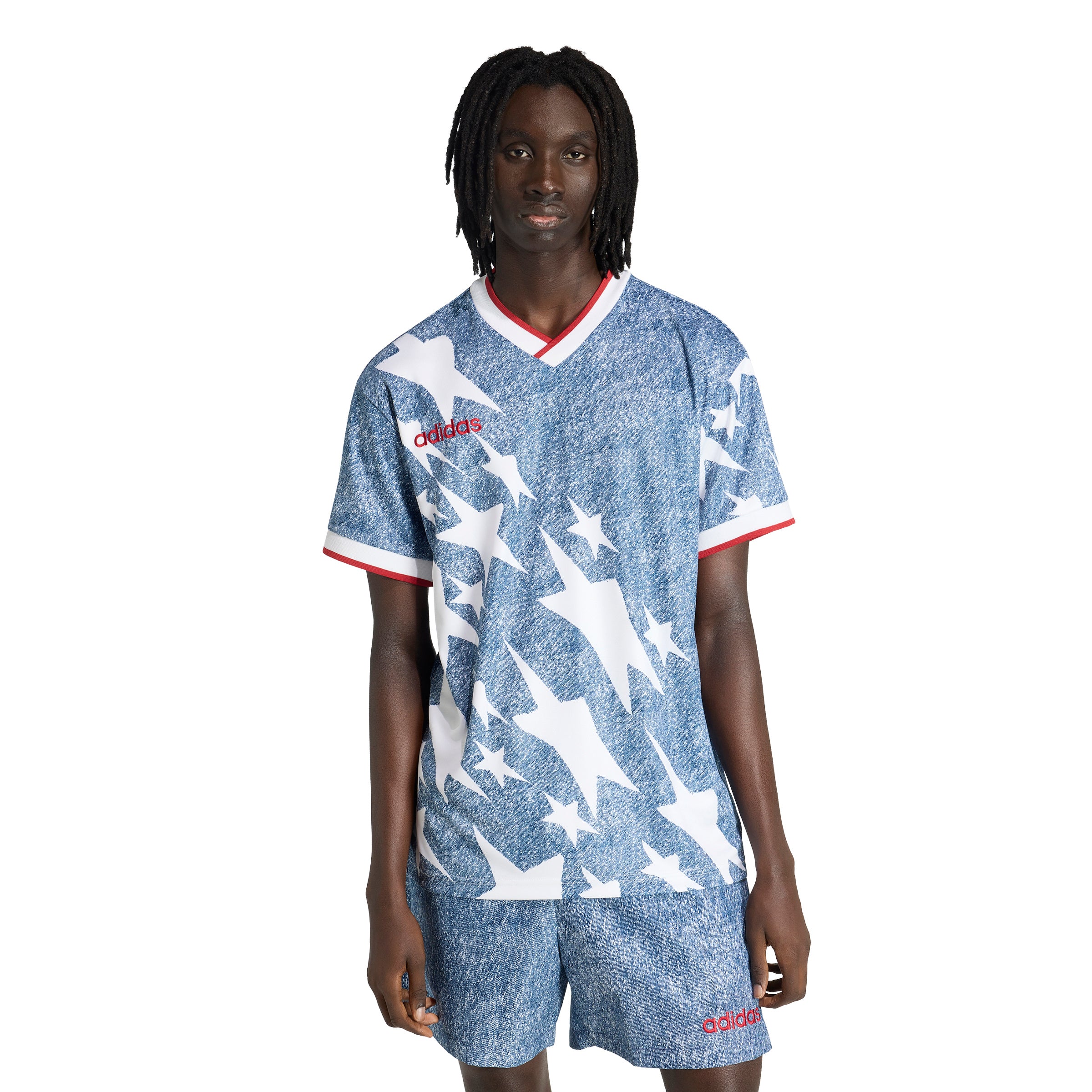  アディダス スタッドフランセ　ユニフォーム USA 94 Denim Graphic Jersey | The Soccer Factory