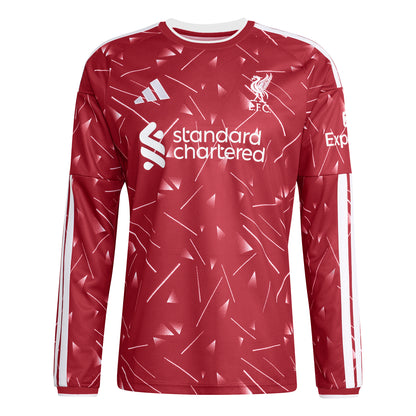 Adidas Liverpool Home Long Sleeve Jersey 26/27