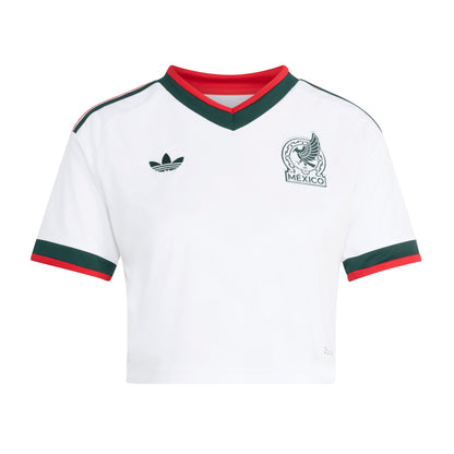 Adidas Mexico Away Crop Jersey Womens 2026
