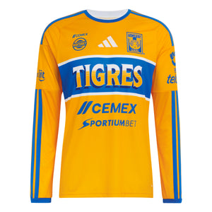 Adidas Tigres UANL Long Sleeve Home Jersey 26/27
