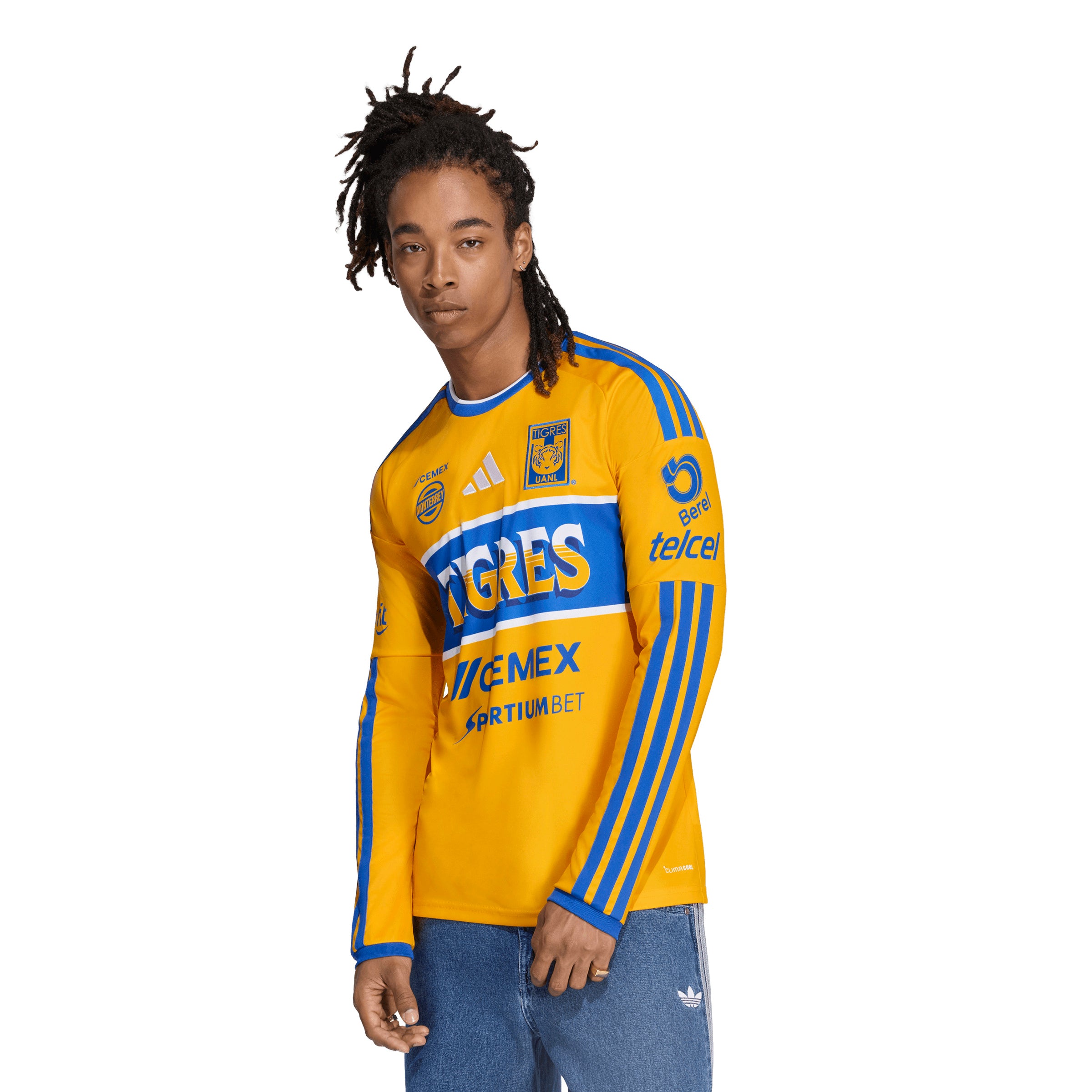 Adidas Tigres UANL Long Sleeve Home Jersey 26/27