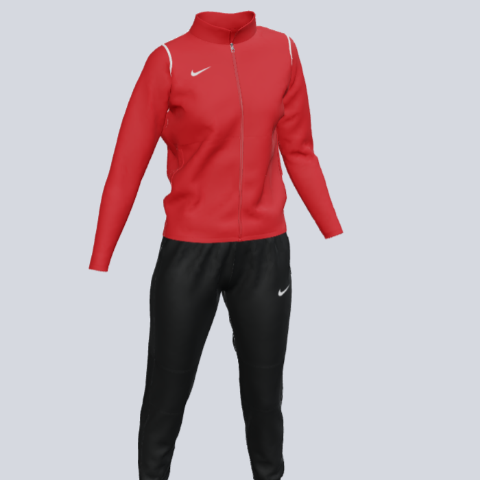 Nike red track suit hot sale