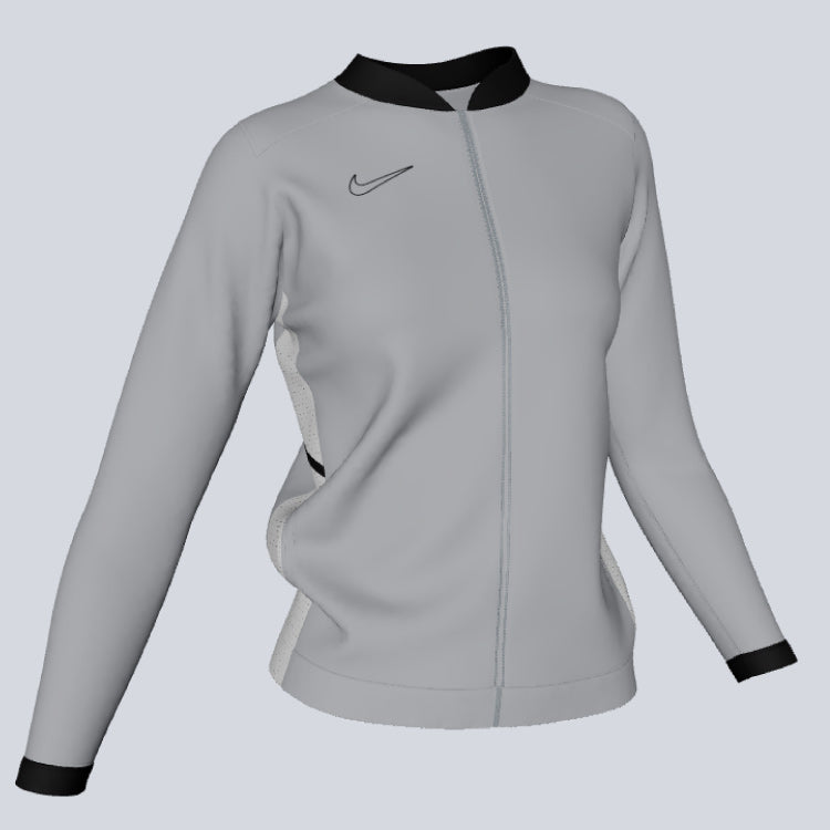 nike jacket grey womens