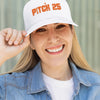 Pitch 25 Baseball Cap - White