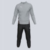 Puma TEAM GOAL QTR Zip Tracksuit - Grey / Black