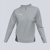 Puma Ladies TEAM GOAL Quarter Zip Top - Grey