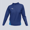 Puma Ladies TEAM GOAL Quarter Zip Top - Navy