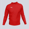 Puma TEAM GOAL Quarter Zip Top - Red