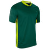 Champro Header Jersey - Forest Green / Optic Yellow / White