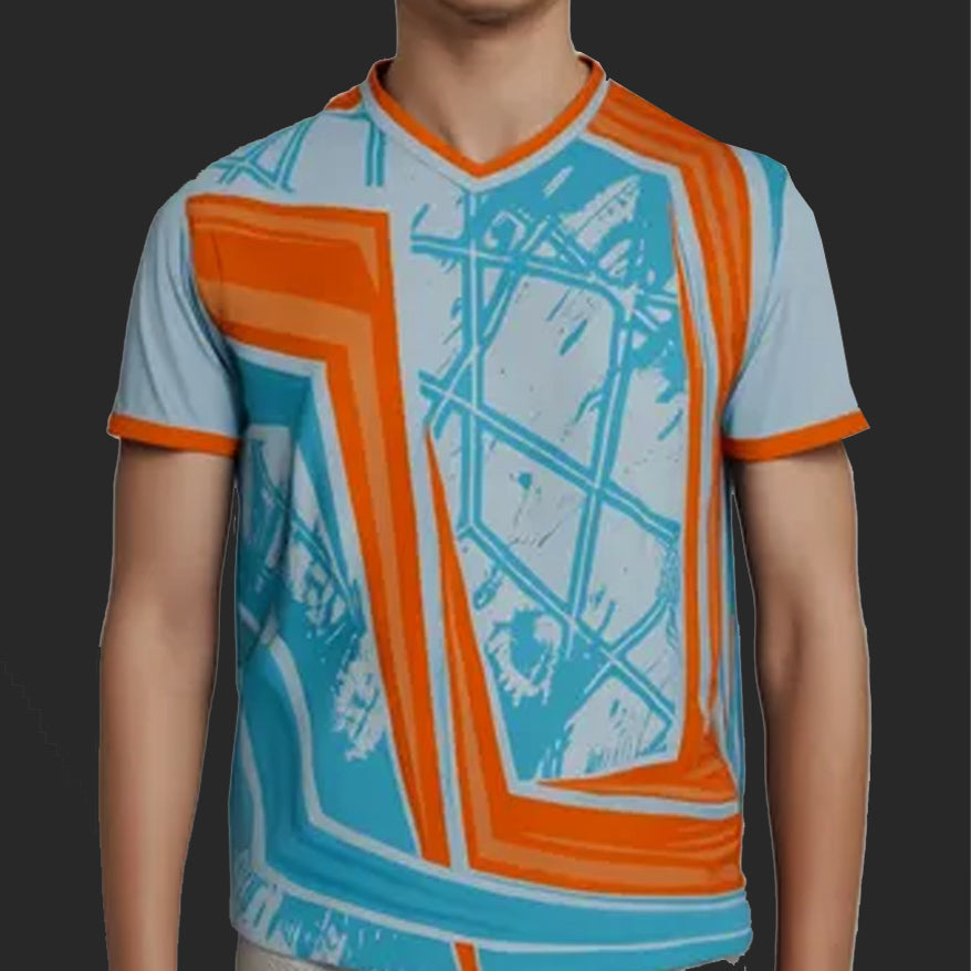 Custom Splatter Premium V-Neck Jersey