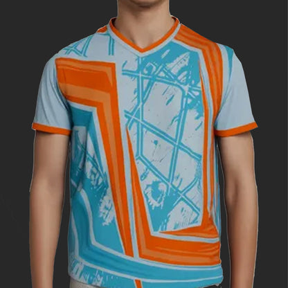 Custom Splatter Premium V-Neck Jersey