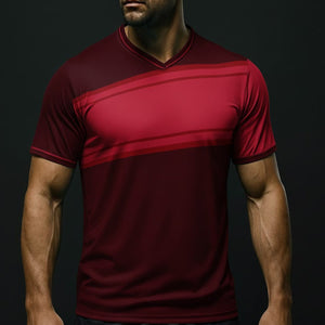 Custom Strip Premium V-Neck Jersey