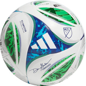 adidas MLS NFHS Competition Ball (White Green/blue)