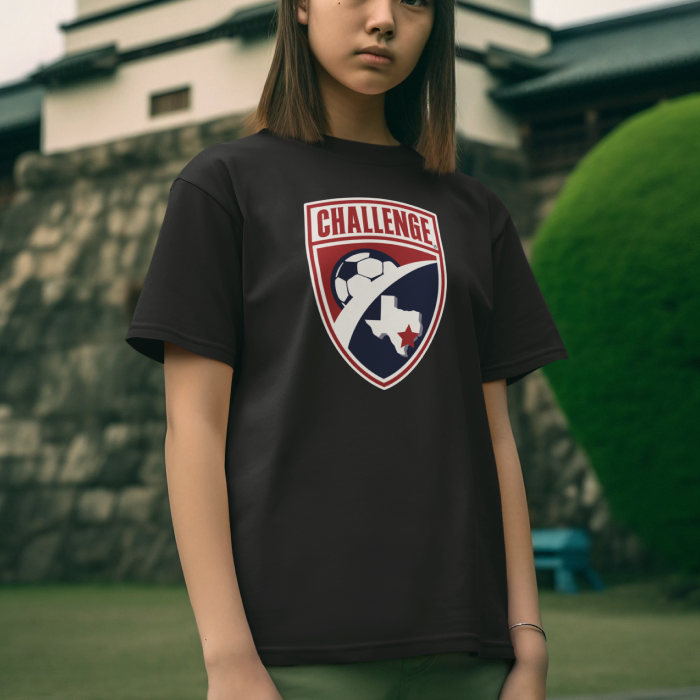 Youth Black Challenge "Shield" Tee