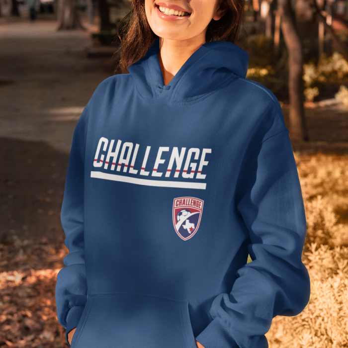 Unisex Navy "Challenge Soccer 2" Hoodie