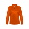 Badger Women's Tonal Blend 1/4 Zip Jacket - Burnet Orange